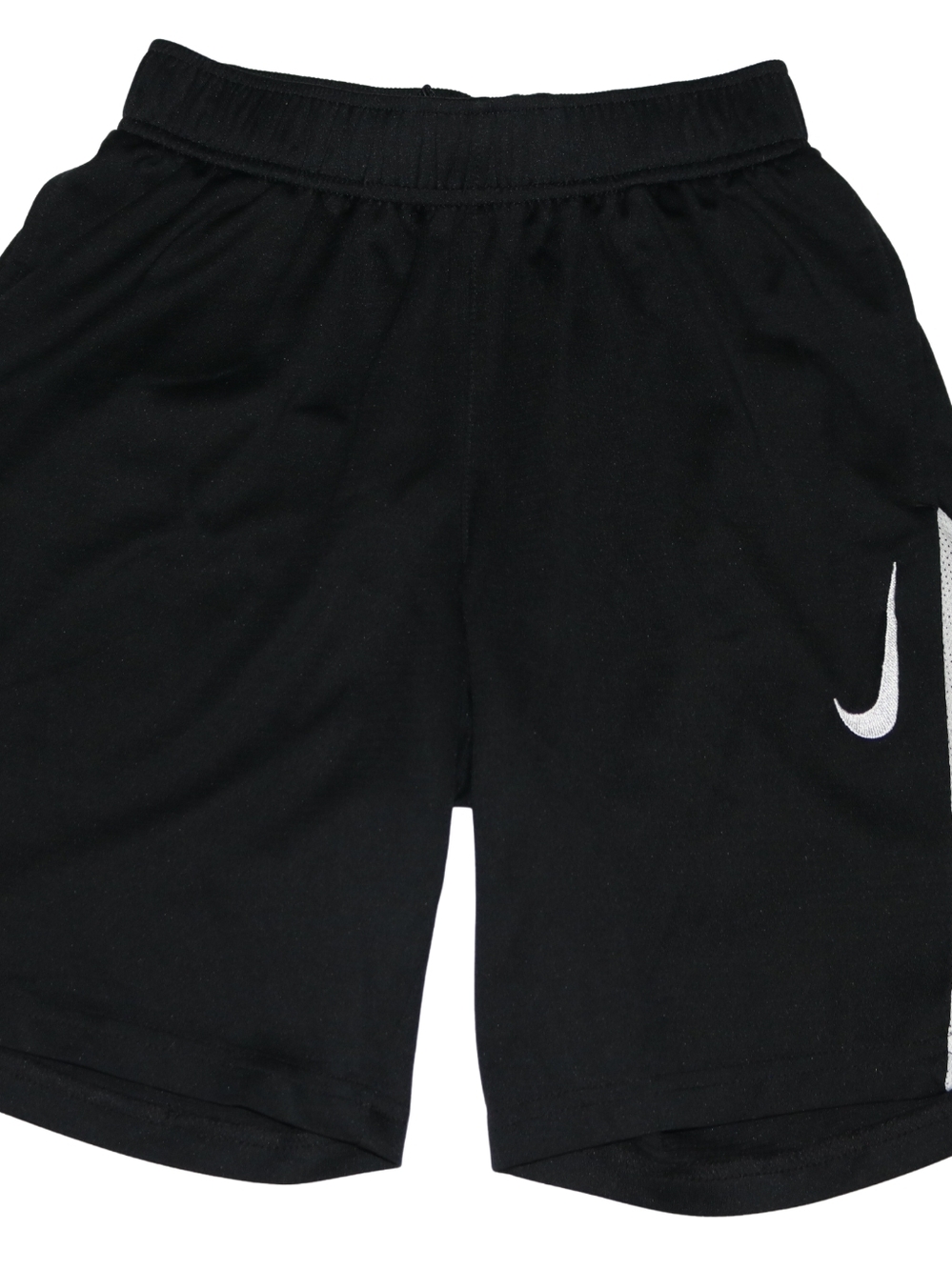 Nike Black Kids Performance Shorts with White Swoosh